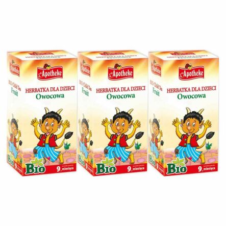 3 x Herbatka Dla Dzieci Owocowa Bio 40 g (20 x 2 g) - Apotheke