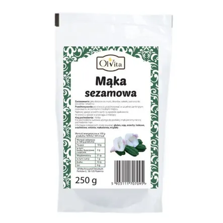 Mąka Sezamowa 250 g - Ol'Vita (data: 28.08.2025)