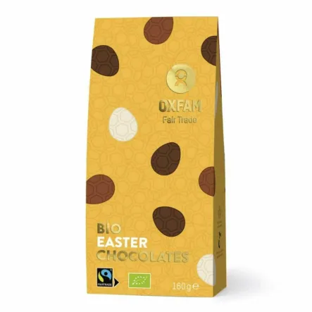 Praliny Czekoladowe Jajka Wielkanocne Mix BIO 160 g - OXFAM (data: 28.02.2025)