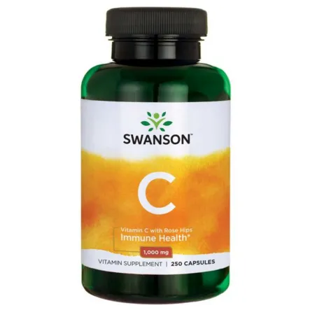 Witamina C 1000+ Dzika Róża 250 Kapsułek - Swanson