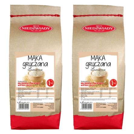 2 x Mąka Gryczana Typ 2000 1 kg - Młyn Niedźwiady