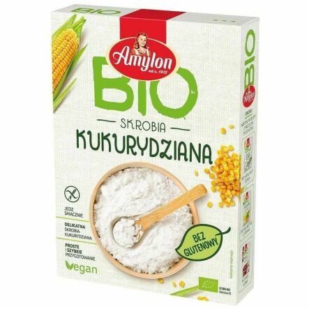 Skrobia Kukurydziana Bezglutenowa Bio 200 g - Amylon