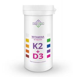 Witamina K2 Mk7 + D3 60 Tabletek - Soul Farm