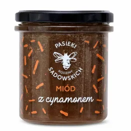 Miód z Cynamonem 430 g - Pasieki Sadowskich
