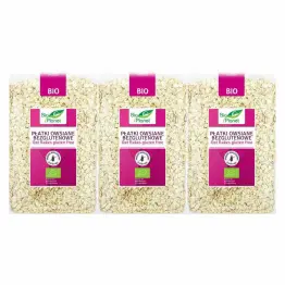 Zestaw 3 x Płatki Owsiane Bezglutenowe Bio 1 kg Bio Planet