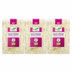 Zestaw 3 x Płatki Owsiane Bezglutenowe Bio 1 kg Bio Planet