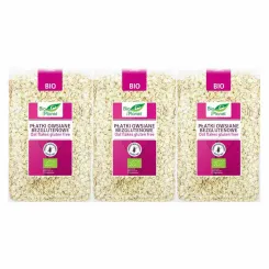 Zestaw 3 x Płatki Owsiane Bezglutenowe Bio 1 kg Bio Planet