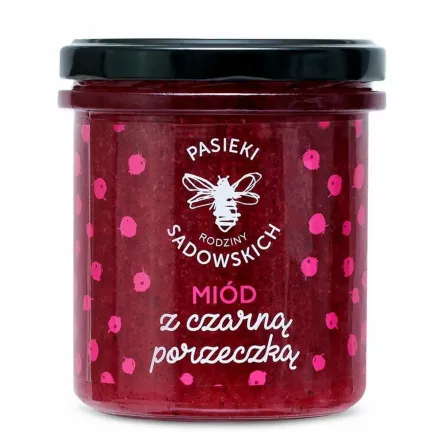 Miód z Czarną Porzeczką 430 g - Pasieki Sadowskich
