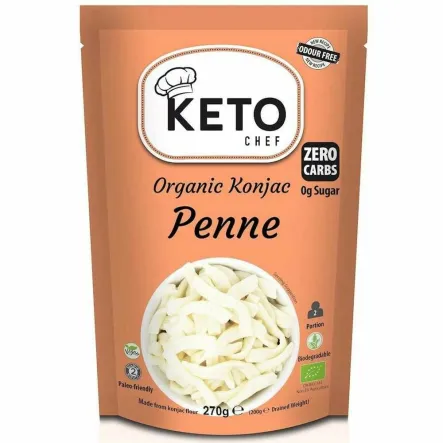 Makaron Konjac Penne Bio 270 g (200 g) - Keto Chef