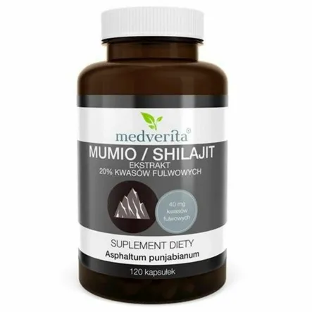 Shilajit Mumio Himalajskie 120 Kapsułek - Medverita
