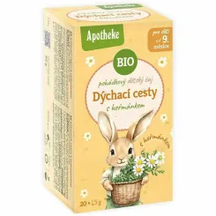 Herbatka Dla Dzieci Ślaz Dziki, Dzika Róża, Rumianek, Prawoślaz Bio 30 g (20x1,5 g) - Apotheke