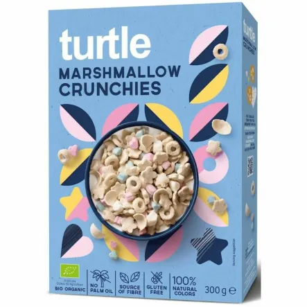Chrupki Zbożowe z Piankami Marshmallow Bezglutenowe Bio 300 g - Turtle