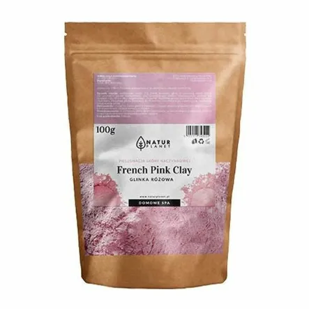 Francuska Glinka Kosmetyczna Różowa 100 g - Natur Planet
