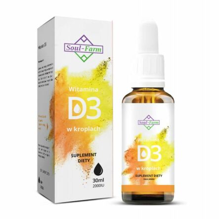 Witamina D3 w Kroplach (2000 IU) 30 ml - Soul Farm 