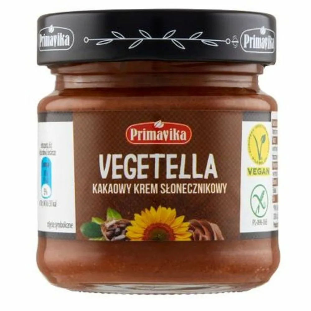 Vegetella Kakaowy Krem Słonecznikowy 160 g - Primavika