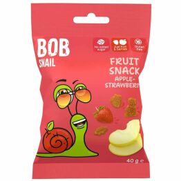 Żelki Jabłko i Truskawka Bez Dodatku Cukru Bezglutenowe 40 g - Bob Snail