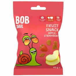 Żelki Jabłko i Truskawka Bez Dodatku Cukru Bezglutenowe 40 g - Bob Snail