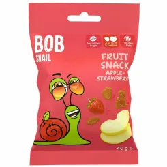 Żelki Jabłko i Truskawka Bez Dodatku Cukru Bezglutenowe 40 g - Bob Snail