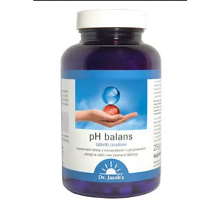 pH Balans Tabletki Zasadowe 250 tabletek Dr. Jacobs - Wyprzedaż