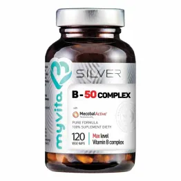 Silver Pure 100% Witamina B-50 Complex MAX 120 Kapsułek - MyVita