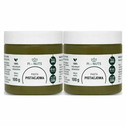 2 x Pasta Pistacjowa 100% 100 g - PI-NUTS