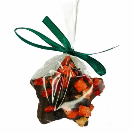 Mini Gwiazdka z Ciemnej Czekolady Jagoda z Truskawką 20 g - Santini (data: 25.09.2025)