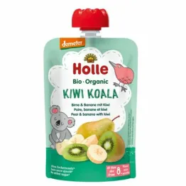 Mus Owocowy Kiwi Koala (Gruszka, Banan, Kiwi) Bez Dodatku Cukru Bio Demeter 100 g - Holle