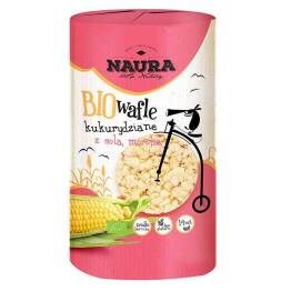 Wafle Kukurydziane z Solą Morską Bio 100 g - Naura