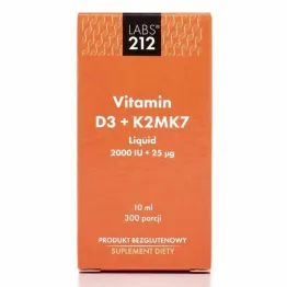 Witamina D3 +K2MK7 Liquid 10 ml - LABS212