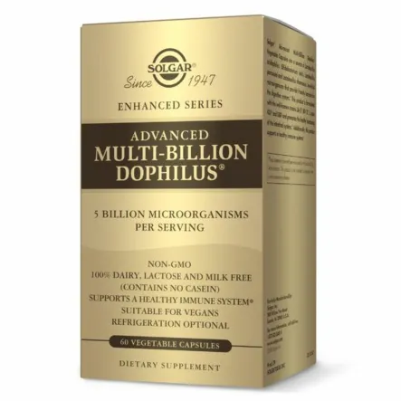 Jelitowa Flora Bakteryjna (Advanced Multi-Billion Dophilus) 60 Kapsułek - Solgar