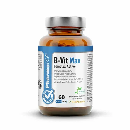 B-Vit Max Complex Active 60 Kapsułek Clean Label - Pharmovit