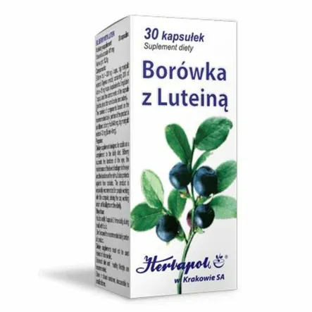 Borówka z Luteiną 30 Kapsułek - Herbapol