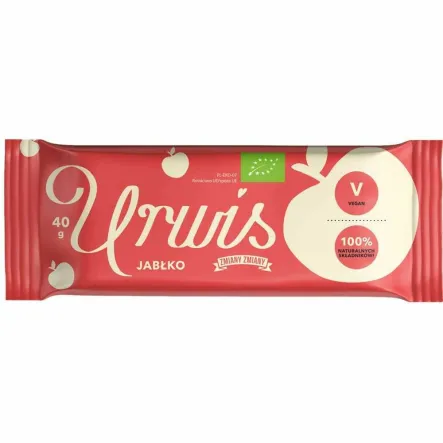 Urwis Baton Bakaliowy z Jabłkiem Bezglutenowy Bio 40 g - Zmiany Zmiany