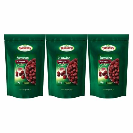 3 x Żurawina Suszona Cała 500 g - Targroch