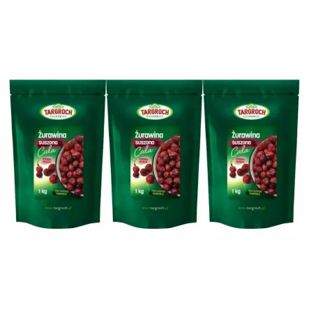 3 x Żurawina Suszona Cała 500 g - Targroch