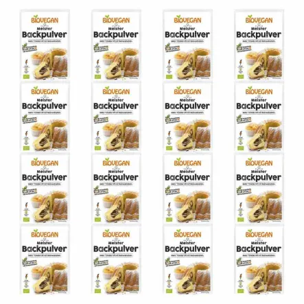 16 x Proszek Do Pieczenia Bezglutenowy Bio 51 g (3x 17 g) - Biovegan