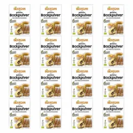 16 x Proszek Do Pieczenia Bezglutenowy Bio 51 g (3x 17 g) - Biovegan