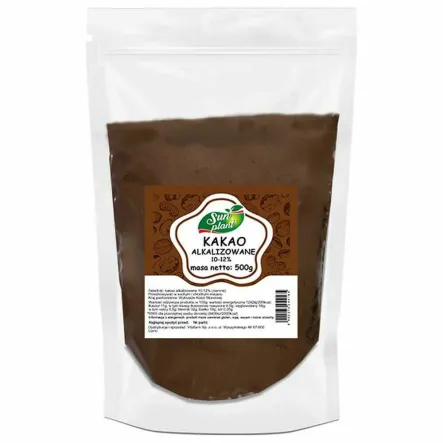 Kakao Alkalizowane 10-12% Ciemne 500 g - Sun Plant