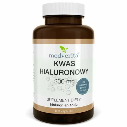 Kwas Hialuronowy 200 mg 100 Kapsułek - Medverita