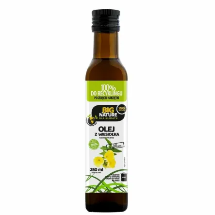 Olej z Wiesiołka Tłoczony na Zimno 250 ml - Big Nature