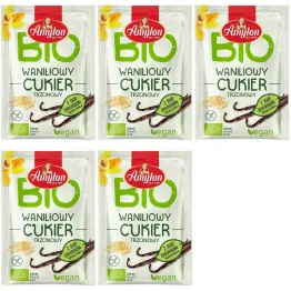 5 x Cukier Waniliowy Trzcinowy Bio 8 g - Amylon
