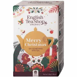 Zestaw Herbat i Herbatek  BIO Merry Christmas Say Something 20 Saszetek (39 g) - English Tea Shop