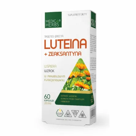 Luteina + Zeaksantyna 60 Kaps 210 mg Medica Herbs