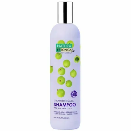 Szampon Dla Wszystkich Typów Włosów Growth Miracle 400 ml - Natura Estonica Bio