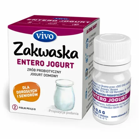 Zakwaska do Jogurtu ENTERO 2 Sztuki 1 g (2 x 0,5 g) - VIVO (COLD)