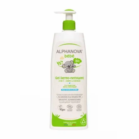 Dermo Żel do Mycia Ciała i Włosów 500 ml - Alphanova Bebe