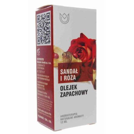 Olejek Zapachowy Sandał i Róża 12 ml Naturalne Aromaty