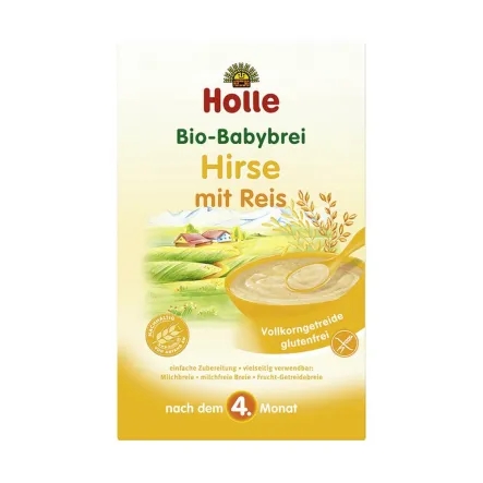 Kaszka Jaglana z Ryżem Pełnoziarnista Bezglutenowa Bio 250 g - Holle