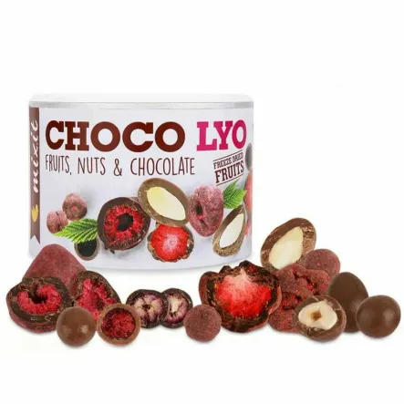 Chrupiące Owoce i Orzechy w Czekoladzie Choco Lyo 180 g - Mixit