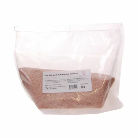 Sól Himalajska Krystaliczna Różowa Drobna 1 kg